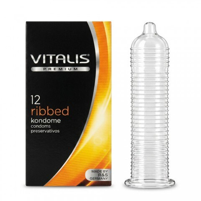 VITALIS №12 Ribbed Презервативы ребристые