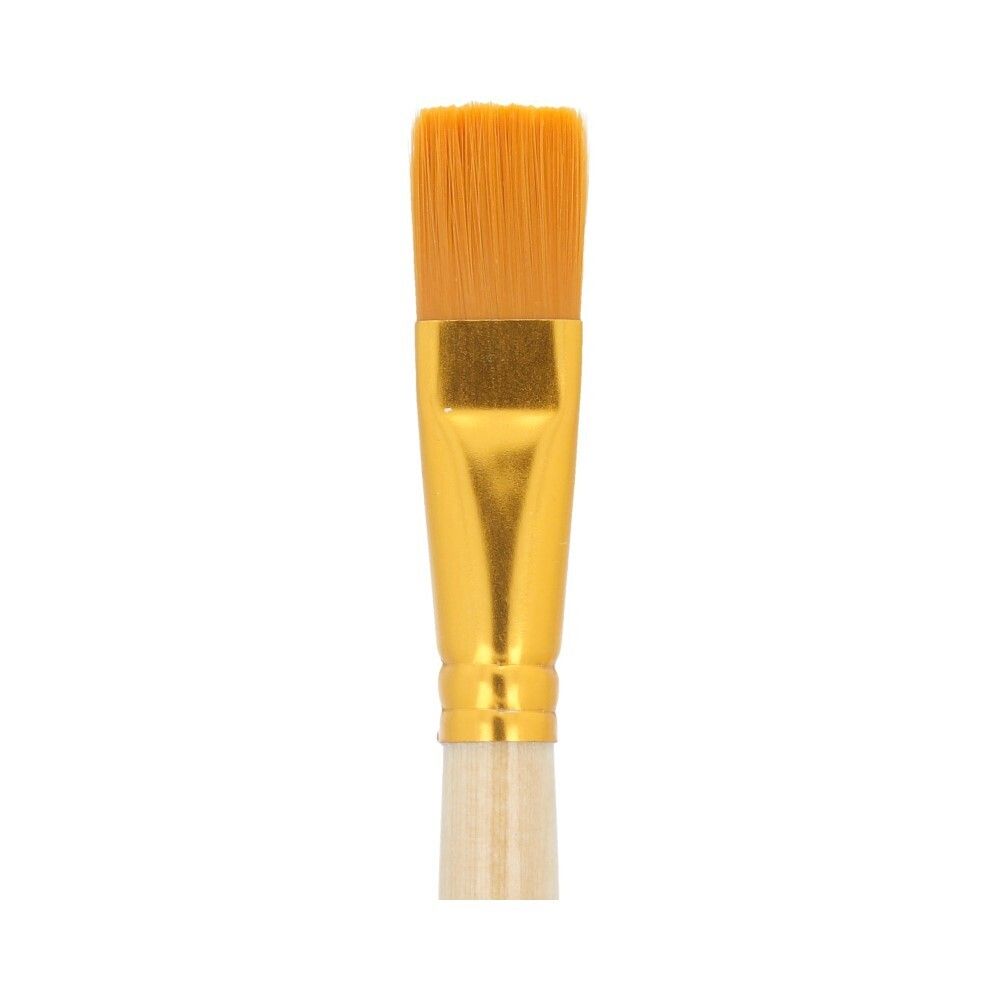Кисть синтетика плоская №20, 5 шт, короткая ручка, Mr.Painter SBF 204-20