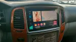 Магнитола для Toyota Land Cruiser 100, Lexus LX470 2002-2007 (экран климата снизу) - Teyes CC3 Android 10, Быстрая, CarPlay, SIM-слот