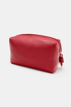 ZARA КОЖАНЫЙ НЕСЕССЕР, КРАСНЫЙ