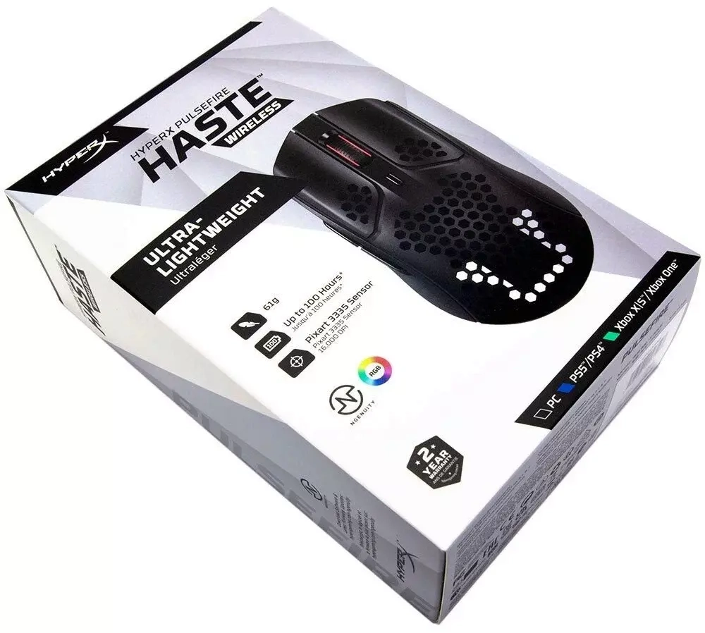 Игровая мышь HyperX Pulsefire Haste Wireless Черный