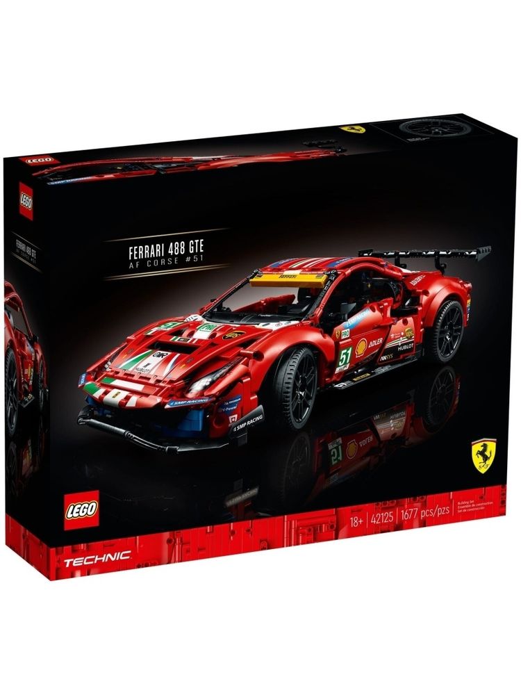 Конструктор LEGO Technic 42125 Ferrari 488 GTE "AF Corse #51"