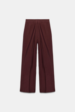 БРЮКИ ПРЯМОГО КРОЯ СО СКЛАДКАМИ — ZARA