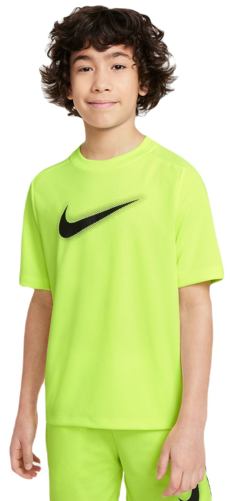 Футболка для мальчика теннисная Nike Kids Dri-Fit Multi+ Top - желтый