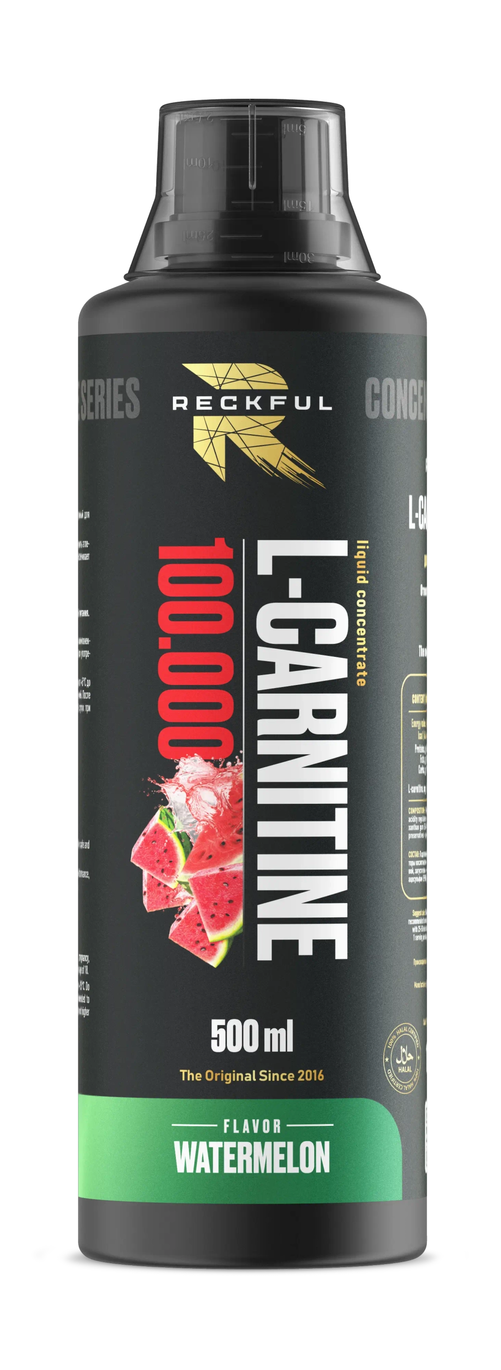 Л-Карнитин Reckful L-Carnitine 100.000 500 мл арбуз