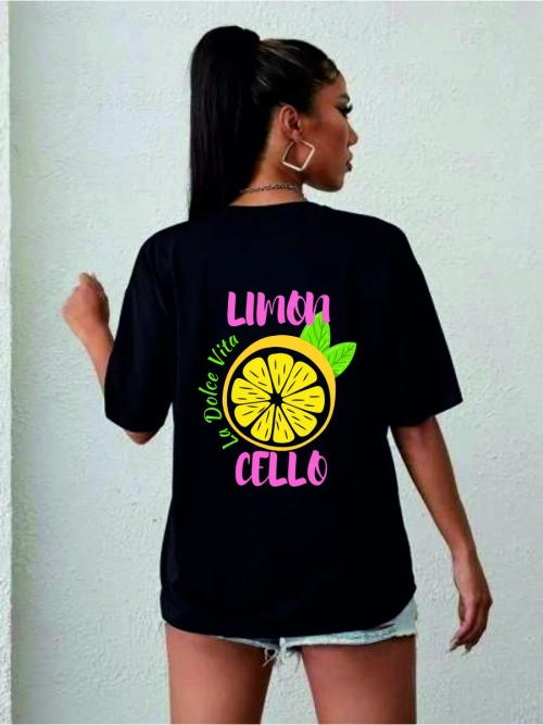 Футбола черная оверсайз LIMONCELLO
