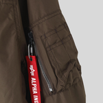 Бомбер Alpha Industries MA-1 Hooded Regular Fit Hickory (Коричневый)