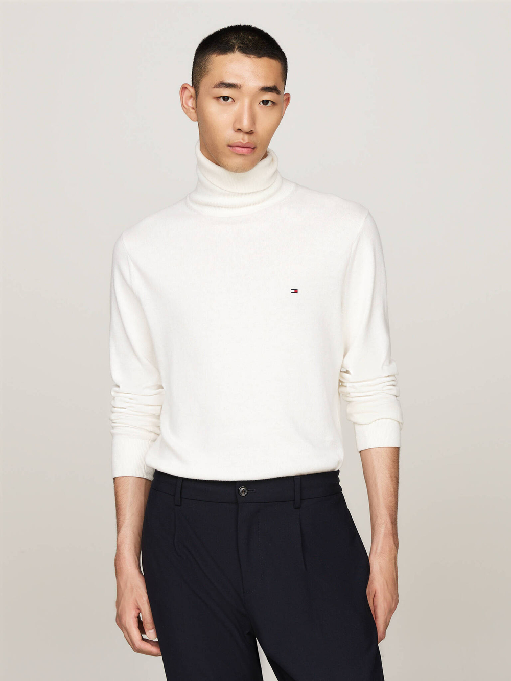 Гольф Tommy Hilfiger - экрю(MW0MW28048)