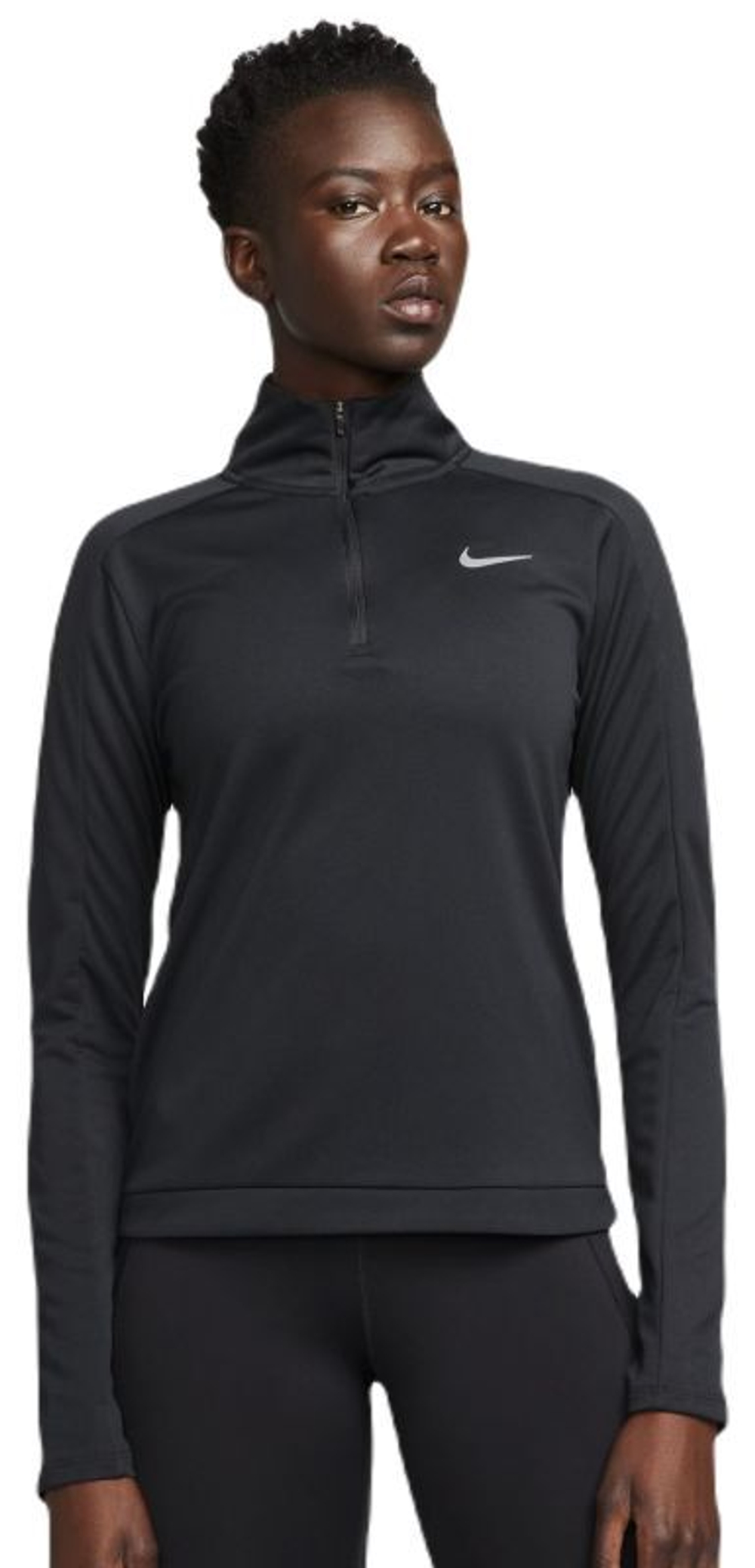 Женская теннисная футболка (dł. Рукава) Nike Dri-Fit Pacer - черный