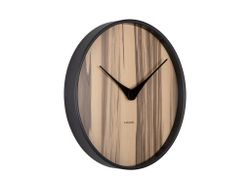Часы настенные Karlsson WOOD MELANGE Present Time Коричневый / Черный