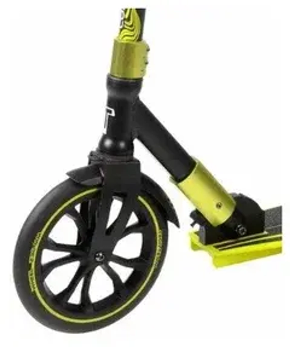 Самокат Tech Team Comfort 230R black/green 1/2 чёрный/зелёный