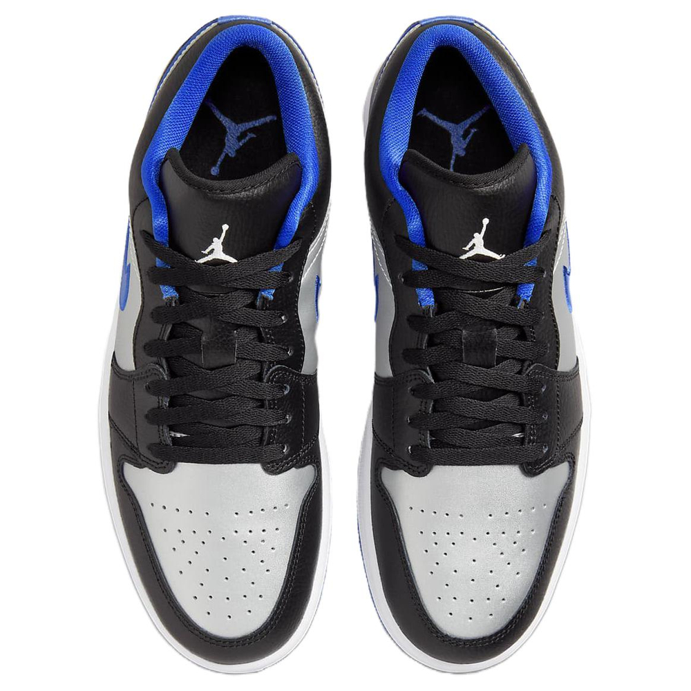Jordan 1 Low Black Game Royal Metallic Platinum