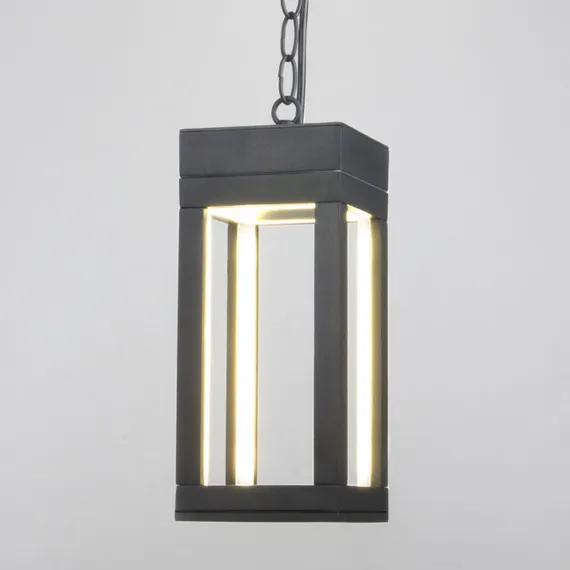 Уличный светильник подвесной Frame 1528 TECHNO LED серый Elektrostandard