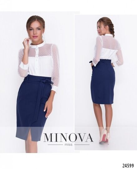 Юбка 1108-синий Minova Фото 1