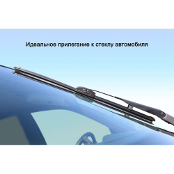 Щетка стеклоочистителя Lucky way, бескаркасная, 21"/53 см, SCHET160