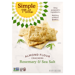 Simple Mills, крекеры из миндальной муки, розмарин и морская соль, 120 г (4,25 унции)