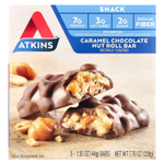 Atkins, карамельный шоколадно-ореховый батончик, 5 шт. по 44 г (1,55 унции)