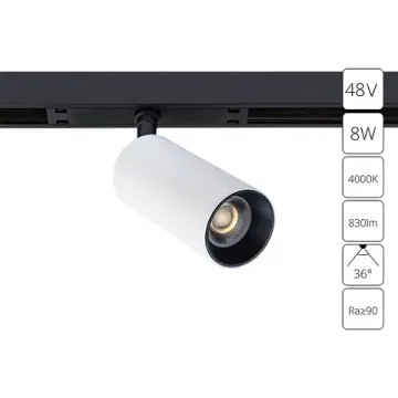 Магнитный трековый светодиодный светильник 8W 4000K A7260PL-1WH белый Optima Arte Lamp