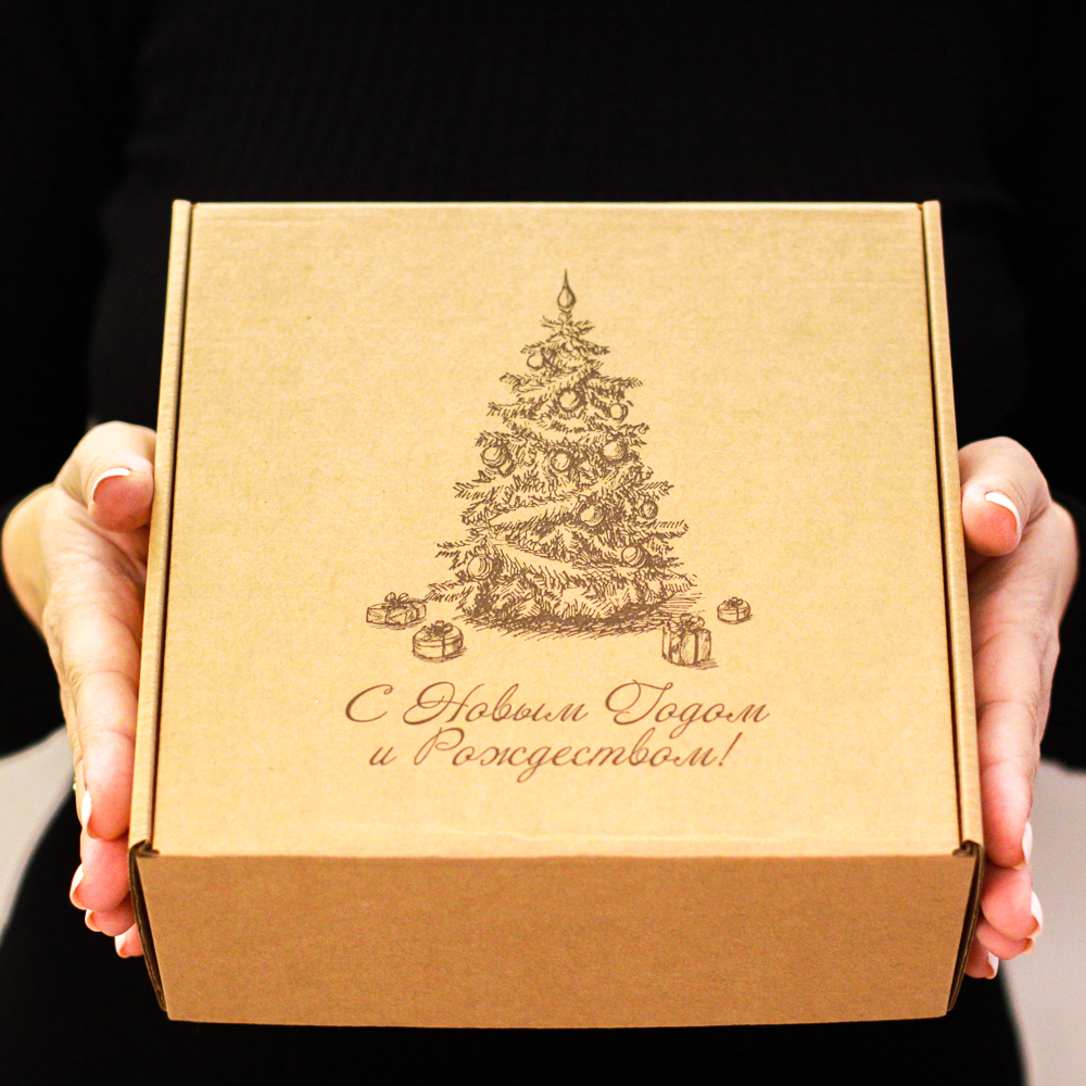 Новогодний подарочный набор сладостей HappyBox by HoneyForYou "Happy New Year №1"