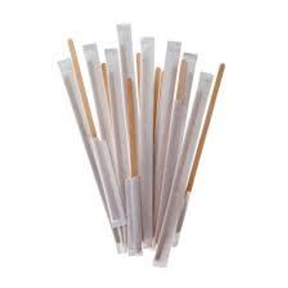 Размешиватель деревянный 18см в индивидуальной упаковке (уп 250)