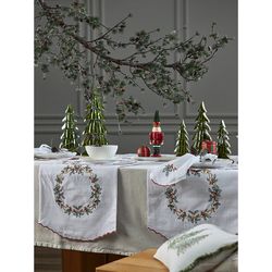 Набор из двух салфеток Festive wreath из коллекции New Year Essential, 45х45 см
