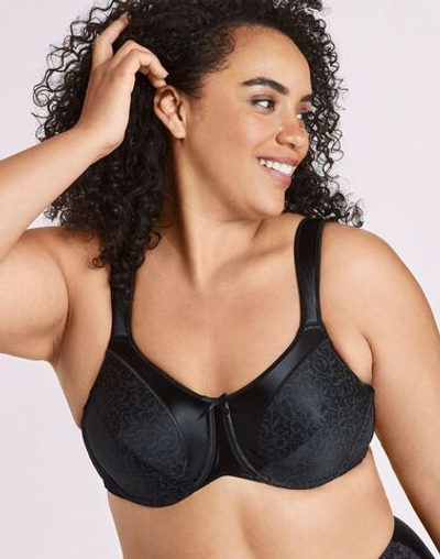Бюстгальтер–минимайзер Satin Tracings Underwire Minimizer Bra (Размер: 80C) (Цвет: черный)