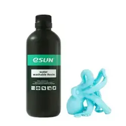 Фотография — Фотополимер ESUN Water Washable голубой (0,5 кг)
