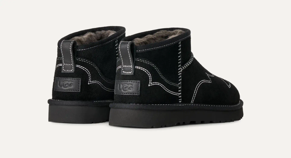 UGG Угги Western Classic Ultra Mini, черный