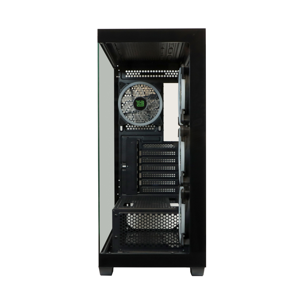 УЦЕНКА_Корпус BaseTech eXtreme GFX-05, Без БП, EATX, белый, 4xFRGB FAN, 2xUSB2, 1xUSB3, бок: закалённое стекло (RMA_BT-GFX-05W-TG-4F-RGB) {замятие дальнего верхнего левого угла; замятие ручки боковой стенки}