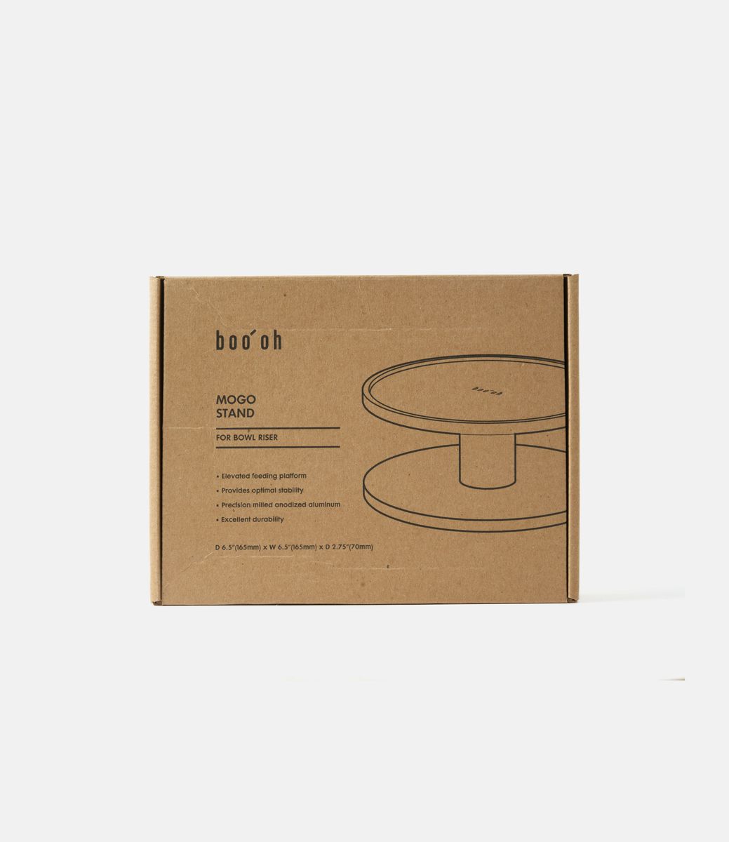 Boo Oh Mogo Stand Light Grey — подставка для миски питомца из алюминия