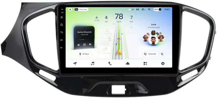 Магнитола для Lada Vesta 2015-2022, Vesta Cross (без штатной КЗВ) - Teyes CC4L-DTS монитор 9" IPS, Android 14, Быстрая, Snapdragon 662, CarPlay, 4G SIM-слот
