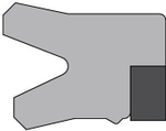 A163-160 PU Высокоэффективное U-образное штоковое уплотнение 160-170-13