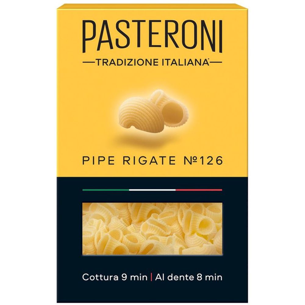 400Г МАКАРОНЫ PASTERONI ПИПЕ РИГАТЕ №126