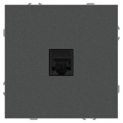 Розетка ЭРА Galaxy 15-3107-06 информационная RJ45 IP20 графит | Эра Galaxy