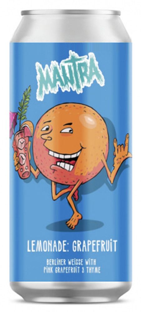 Пиво Мантра Лимонэйд Пинк Грейпфрут Тимьян / Mantra Lemonade Pink Grapefruit Thyme 0.45 - банка