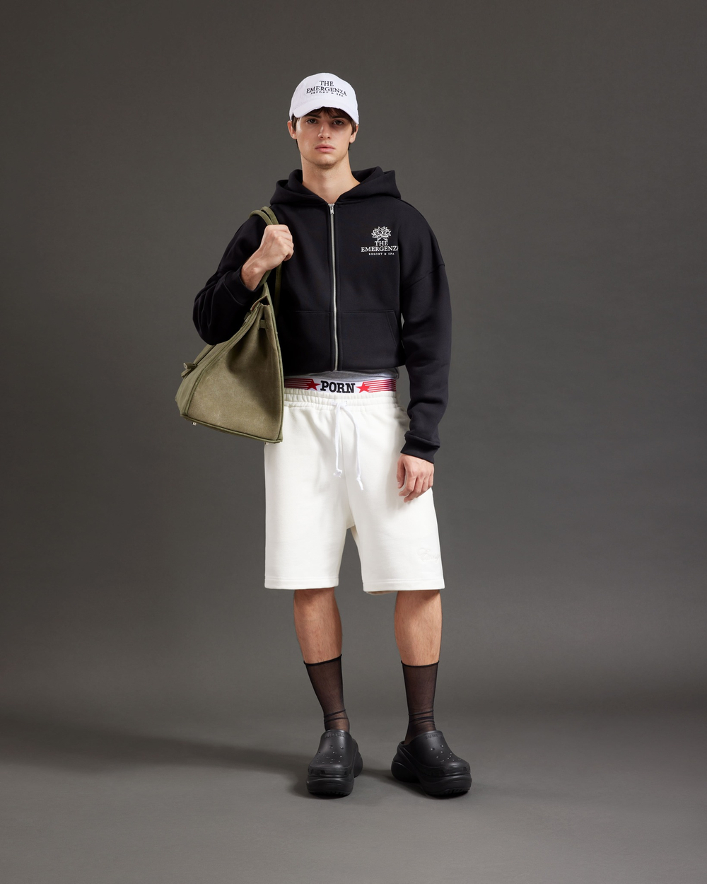 LOTUS ZIP-UP HOODIE OVERSIZED