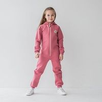 Комбинезон с клапаном и капюшоном "Пыльная роза" подростковый утепленный