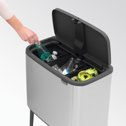Мусорный бак 3x11л Brabantia Bo Touch Bin стальной