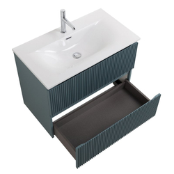 Тумба с раковиной подвесная BelBagno UNO 80 см Белый матовый UNO-800-2C-SO-BO