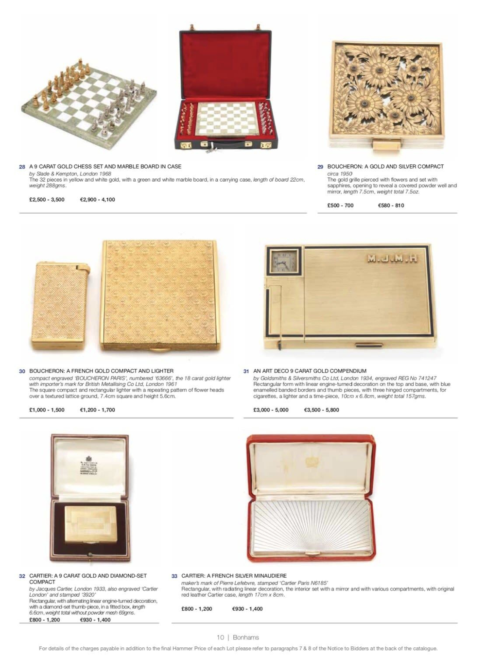 Каталог аукциона Bonhams, Лондон, Декоративно-прикладное искусство и предметы дизайна от 17 апреля 2019 года