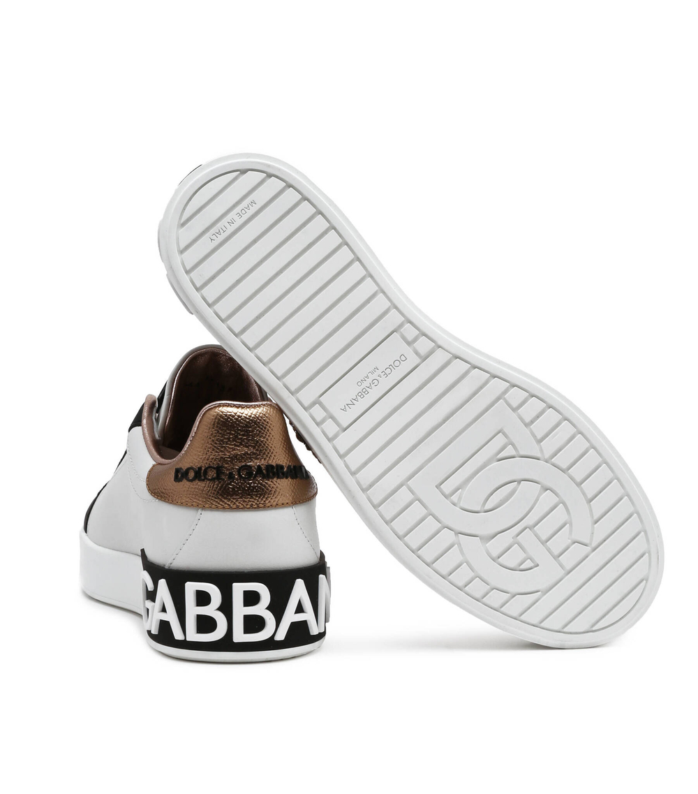 Кожаные кроссовки Dolce & Gabbana - белый(CK1544 AZ138)