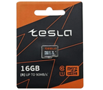 Карта памяти ТЕСЛА (TESLA) 16Гб microSDHC, C10/UHS-I U1 (TSLMSD016GU1)