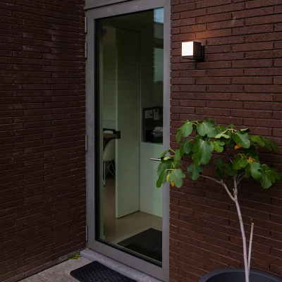 Уличный настенный светильник Arte lamp BELGRADE A5193AL-1BK, 1хLED