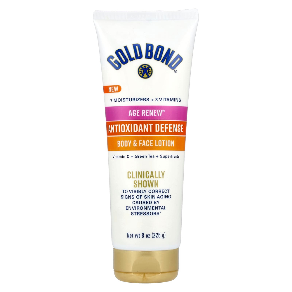 Gold Bond, Age Renew®, антиоксидантная защита, лосьон для тела и лица, 226 г (8 унций)