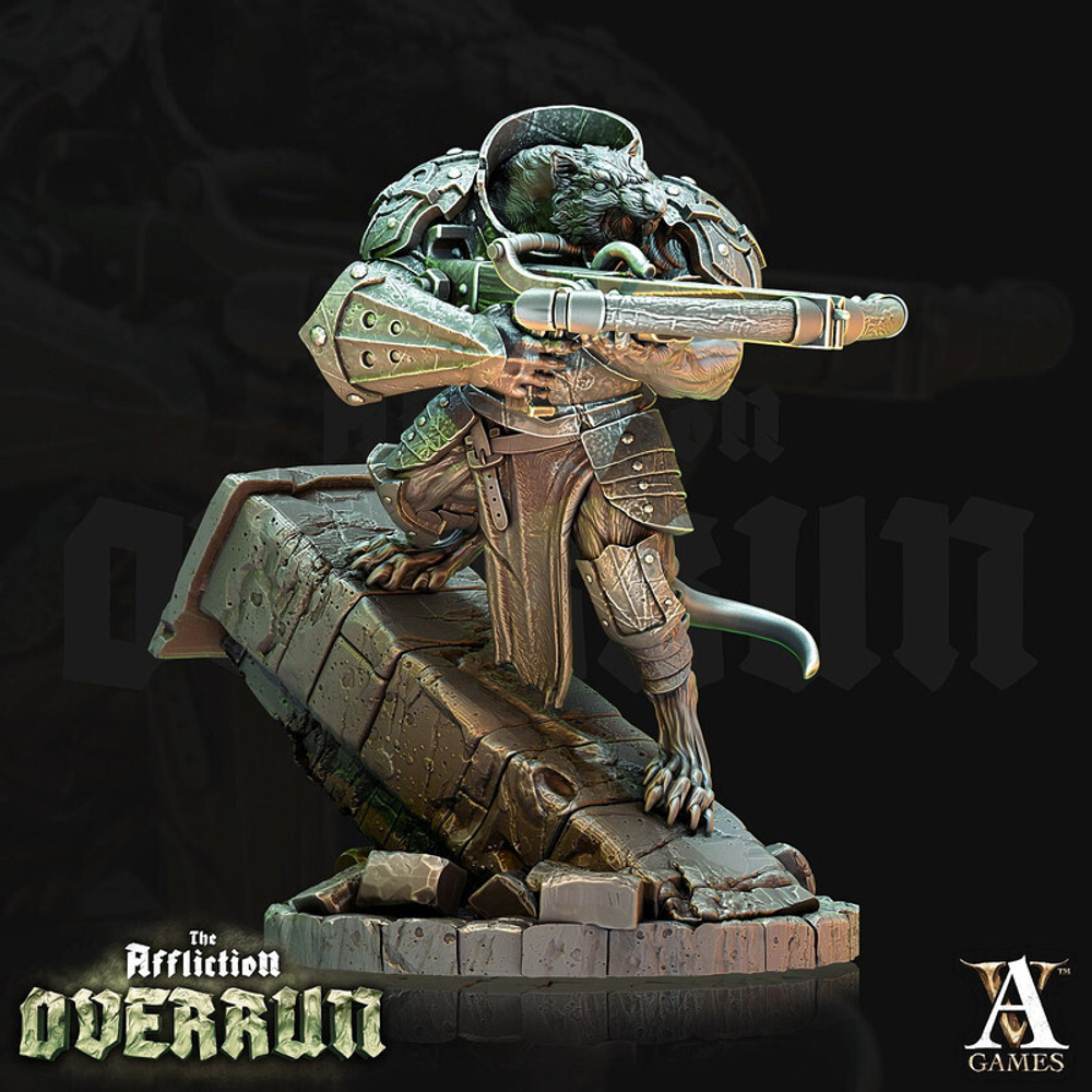 Grand Alliance Chaos Skaven Stormvermin Кланокрыс с арбалетом миниатюра для dnd, днд, pathfinder, фентези, Настольная игра, НРИ, Варгейм, РПГ