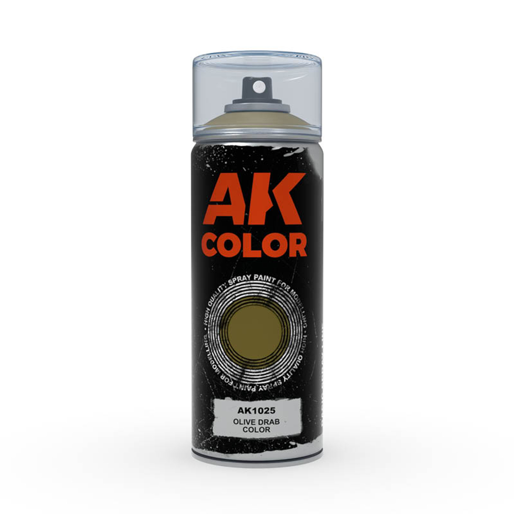 Аэрозольная краска AK Interactive Olive Drab Color Spray, 150мл