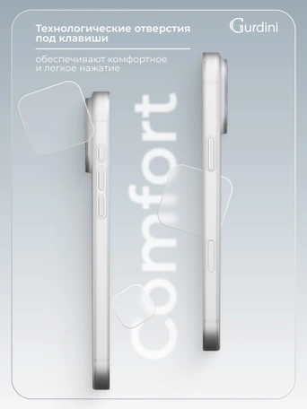 Чехол накладка iPhone 17 Pro Max / 18 Pro Max 6.9" Gurdini Super Slim 0.3 mm White