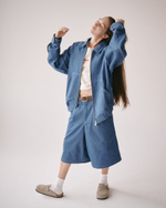 Baggy Bermuda Shorts Denim Blue