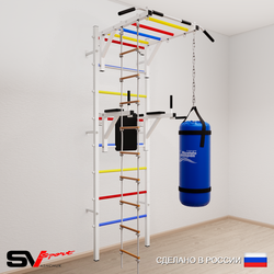 Шведская стенка Sv Sport 5423 (Турник рукоход/Брусья/Лестница/Цепь/Мешок 30кг)