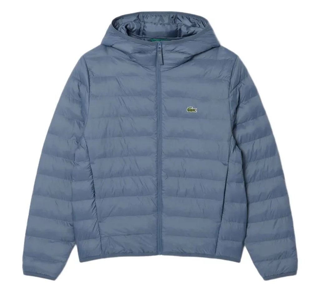 Мужская теннисная куртка Lacoste Water-Repellent Down Windbreaker - grey